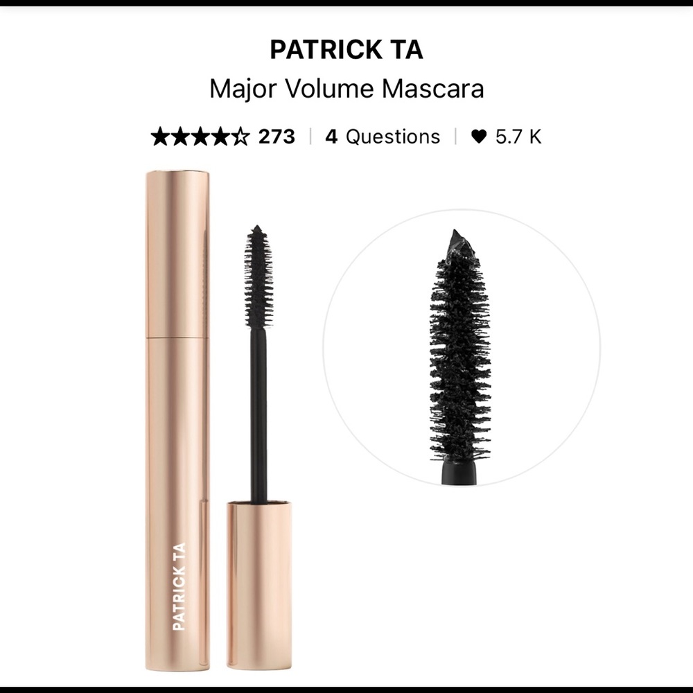 PATRICK TA | major volume mascara